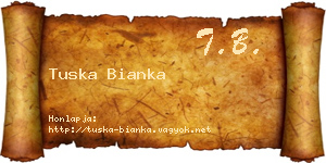Tuska Bianka névjegykártya
